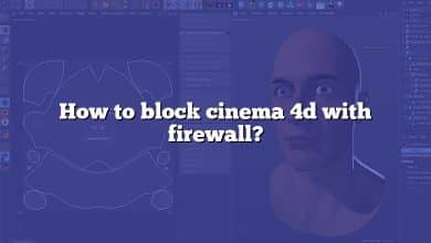 How to block cinema 4d with firewall?