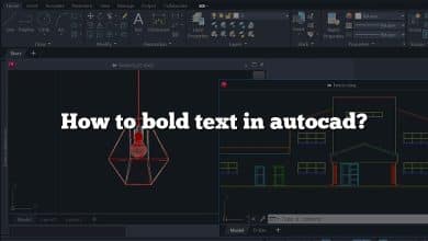 How to bold text in autocad?