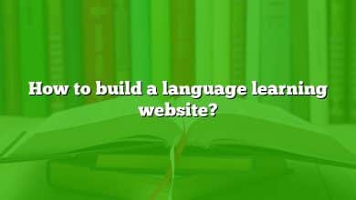 How to build a language learning website?