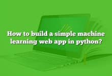 How to build a simple machine learning web app in python?
