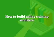 How to build online training modules?