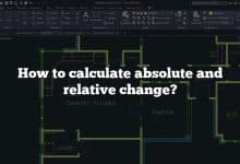 How to calculate absolute and relative change?