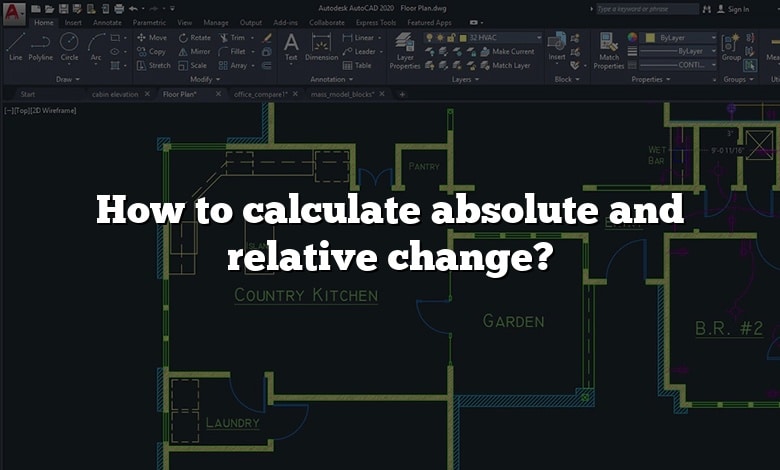 How to calculate absolute and relative change?