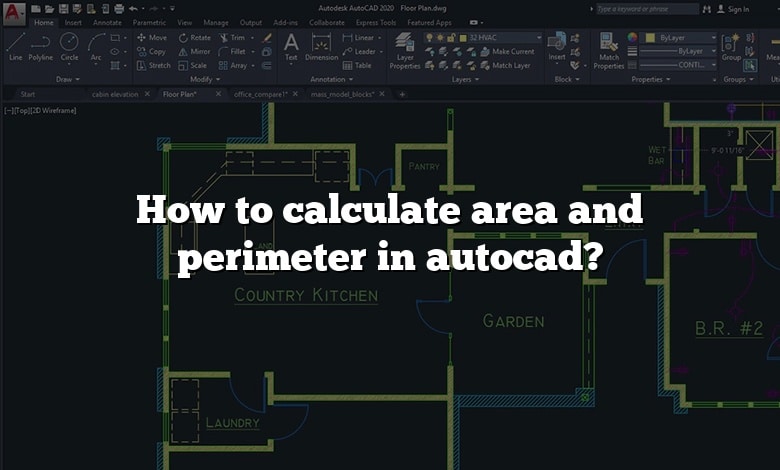 How to calculate area and perimeter in autocad?