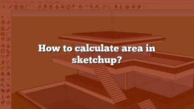 How to calculate area in sketchup?