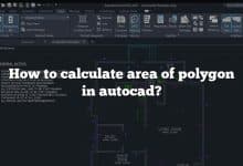 How to calculate area of polygon in autocad?