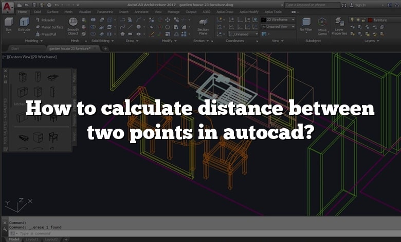 How to calculate distance between two points in autocad?