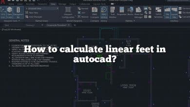 How to calculate linear feet in autocad?