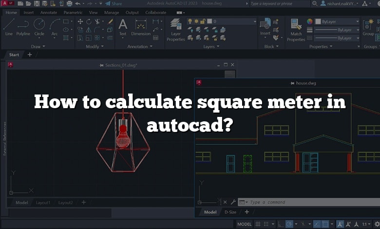How to calculate square meter in autocad?