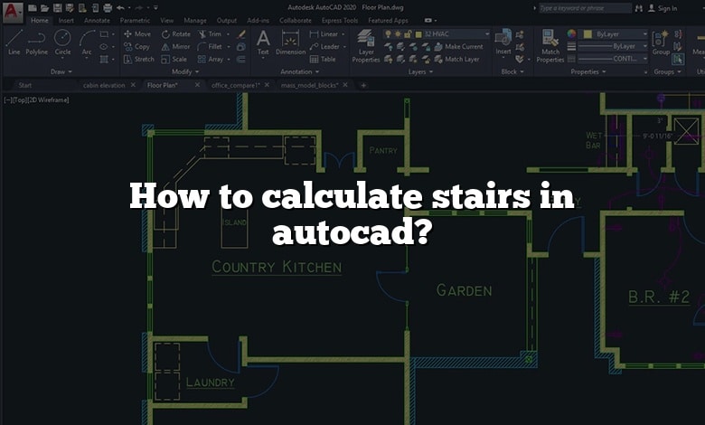How to calculate stairs in autocad?