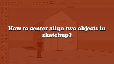 How to center align two objects in sketchup?