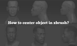 how to center object zbrush