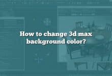 How to change 3d max background color?