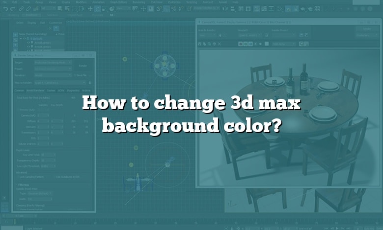 How to change 3d max background color?