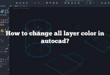 How to change all layer color in autocad?