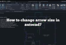 How to change arrow size in autocad?