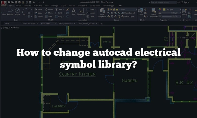 How to change autocad electrical symbol library?