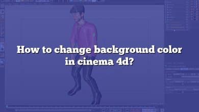 How to change background color in cinema 4d?
