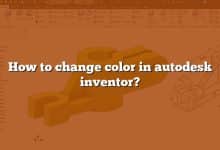 How to change color in autodesk inventor?