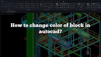 How to change color of block in autocad?