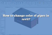How to change color of pipes in revit?