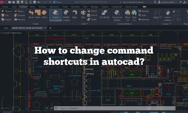 How to change command shortcuts in autocad?