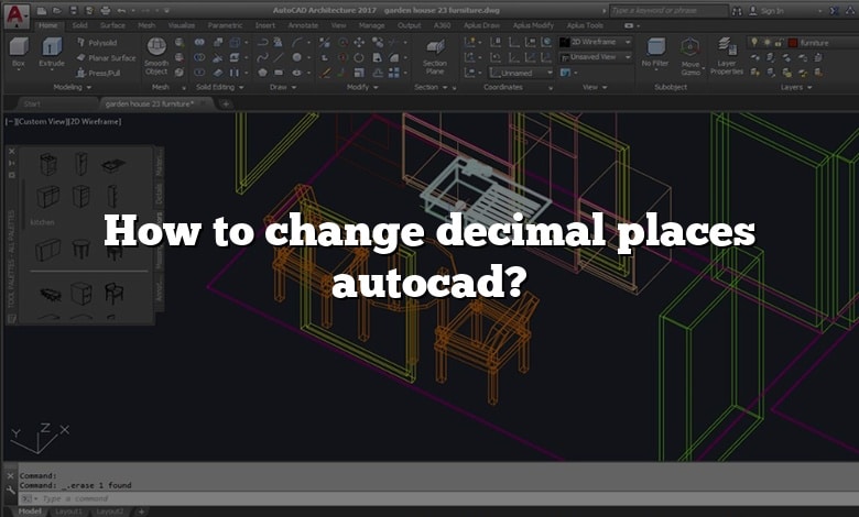 How to change decimal places autocad?