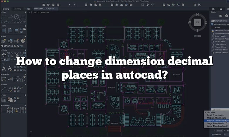 How to change dimension decimal places in autocad?