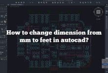 How to change dimension from mm to feet in autocad?
