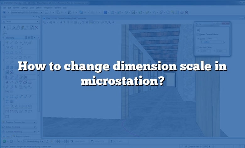 How to change dimension scale in microstation?