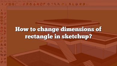 How to change dimensions of rectangle in sketchup?