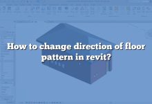 How to change direction of floor pattern in revit?
