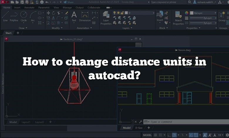 How to change distance units in autocad?