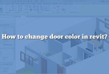 How to change door color in revit?