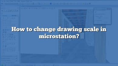 How to change drawing scale in microstation?