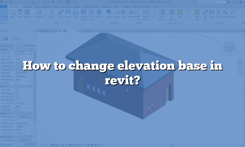 How to change elevation base in revit?