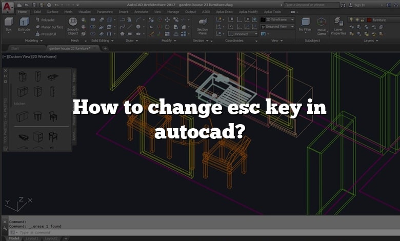 How to change esc key in autocad?