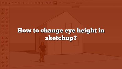 How to change eye height in sketchup?