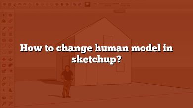 How to change human model in sketchup?