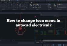 How to change icon menu in autocad electrical?