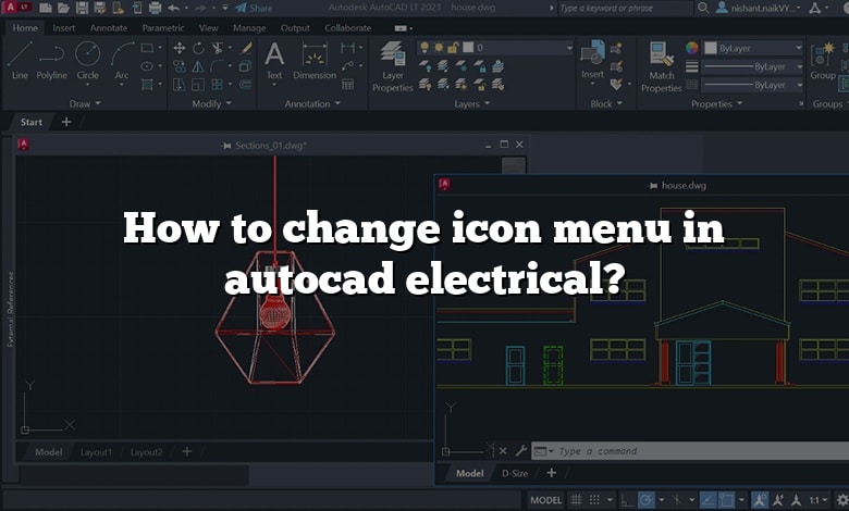How to change icon menu in autocad electrical?