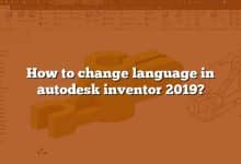 How to change language in autodesk inventor 2019?