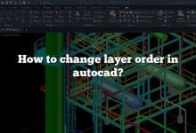How to change layer order in autocad?