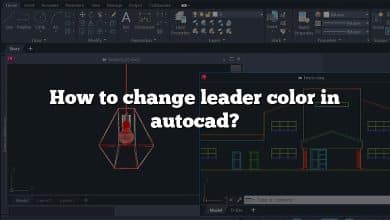 How to change leader color in autocad?