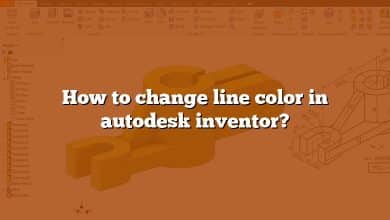 How to change line color in autodesk inventor?