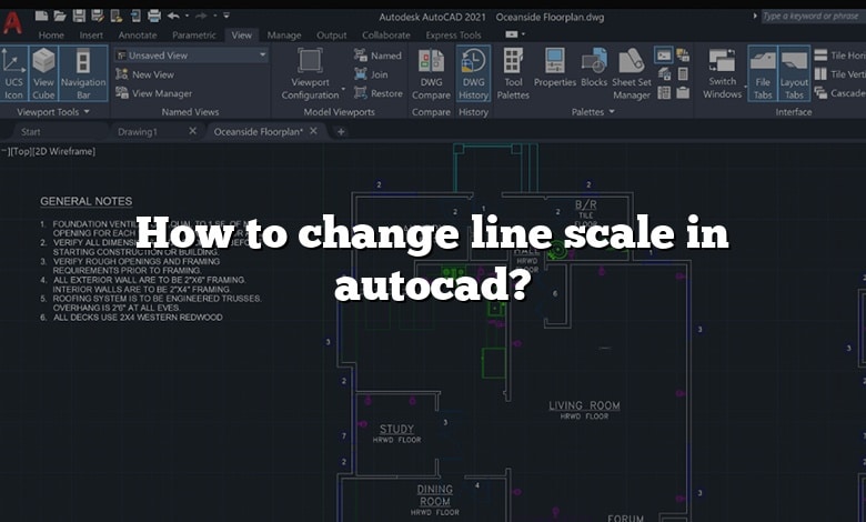 How to change line scale in autocad?