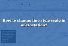 How to change line style scale in microstation?