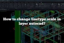 How to change linetype scale in layer autocad?