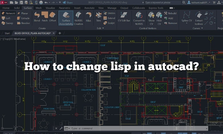 How to change lisp in autocad?