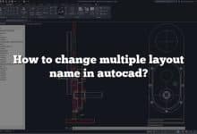 How to change multiple layout name in autocad?